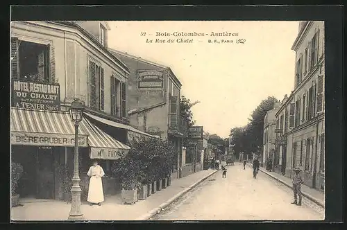 AK Bois-Colombes-Asnieres, La Rue du Chalet