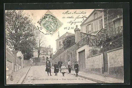 AK Bécon-les-Buyéres, Rue Carpeaux