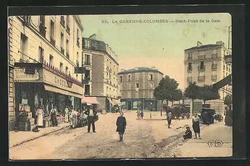 AK La Garenne-Colombes, Rond-Point de la Gare