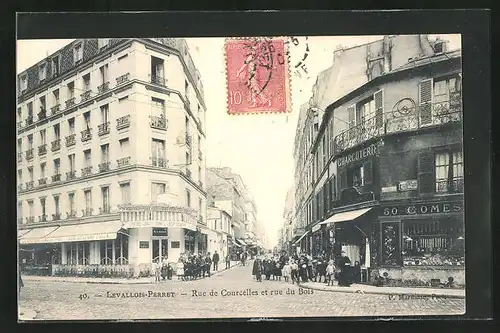AK Levallois-Perret, Rue de Courcelles et rue du Bois