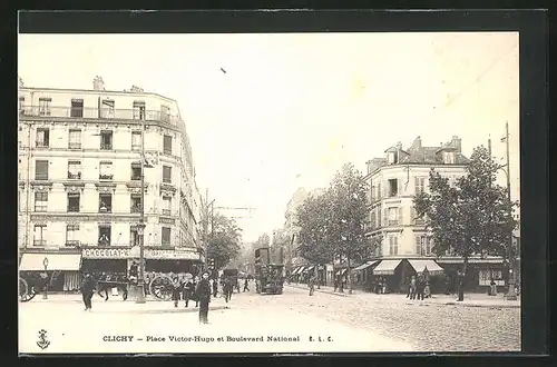 AK Clichy, Place Victor-Hugo et Boulevard National