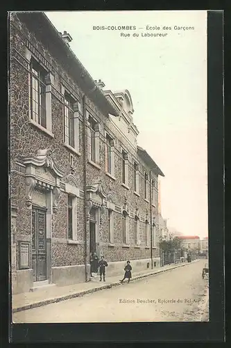 AK Bois-Colombes, Écoles des Garcons, Rue du Laboureur