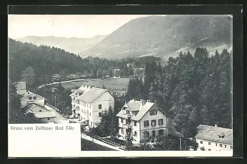 AK Bad Tölz, Ortsansicht mit Zollhaus