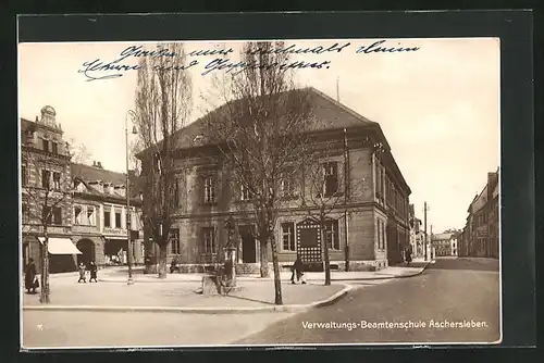 AK Aschersleben, Verwaltungs-Beamtenschule am Holzmarkt