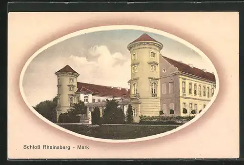 Passepartout-AK Rheinsberg / Mark, Schloss Rheinsberg