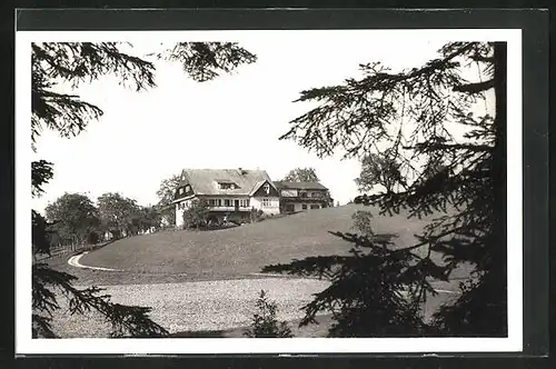 AK Achenmühle, Blick zum Mütterheim Gut Heft