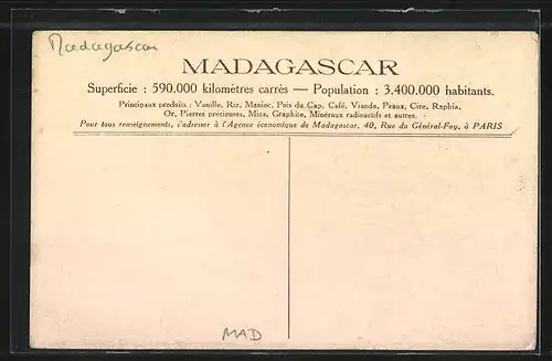 AK Madagaskar, Maison Particuliere de la Reine