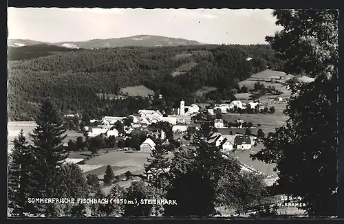 AK Fischbach, Ortsansicht aus der Vogelschau