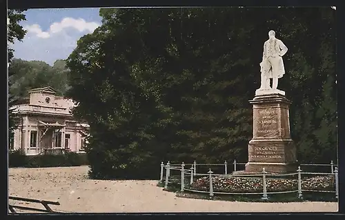 AK Gleichenberg, Wickenburg-Monument mit Kaltbad