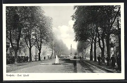 AK Krefeld, Partie am Ost-Wall