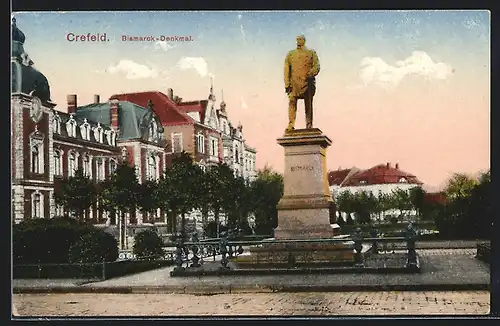 AK Krefeld, Bismarck-Denkmal