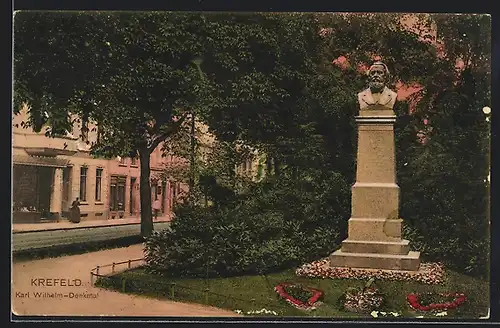 AK Krefeld, Karl Wilhelm-Denkmal