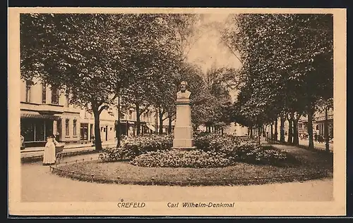 AK Krefeld, Carl Wilhelm-Denkmal