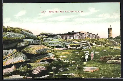 AK Brocken / Harz, Teufelskanzel