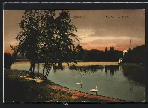 AK Krefeld, Stadtwaldteich