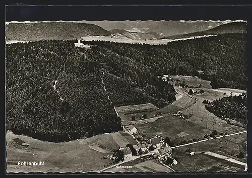 AK Fohrenbühl / Schwarzwald, Ortsansicht mit Gasthof und Pension z. Schwanen