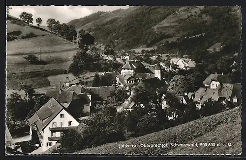AK Oberprechtal, Ortsansicht im Bergtal