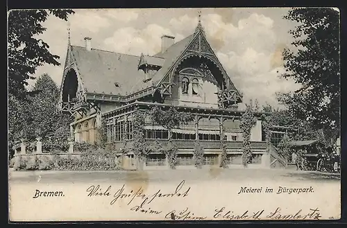AK Bremen, Meierei im Bürgerpark