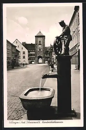 AK Villingen / Schwarzwald, Handwerkerbrunnen