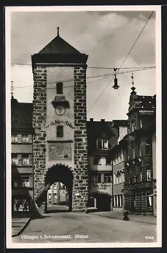 AK Villingen / Schwarzwald, Riettor und Restaurant Torstüble