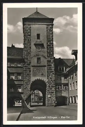 AK Villingen / Schwarzwald, Riettor und Restaurant Torstüble