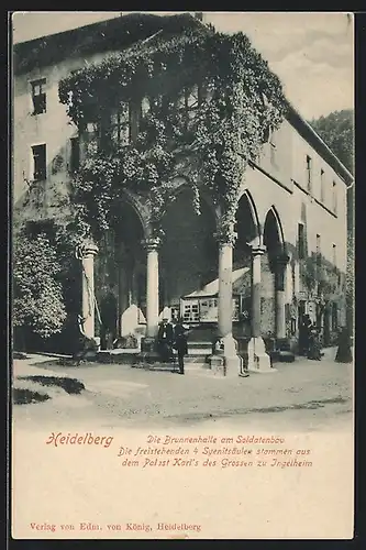 AK Heidelberg, Die Brunnenhalle am Soldatenbau