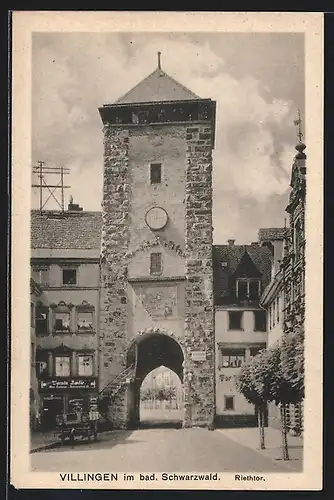AK Villingen / Schwarzwald, Riethtor