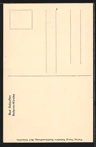 AK Bad Salzuflen, Strassenpartie mit Reform. Kirche