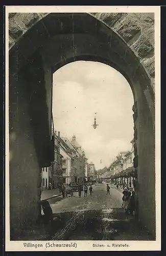 AK Villingen / Schwarzwald, Bicken- und Rietstrasse