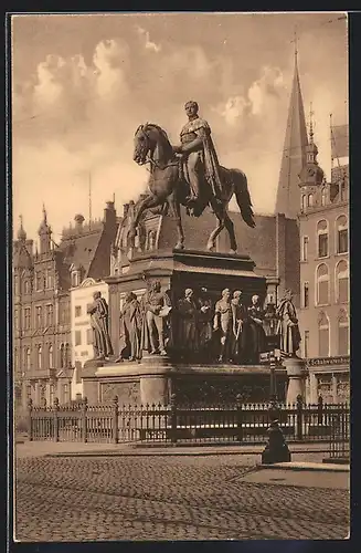 AK Cöln, Denkmal Friedrich Wilhelm III. auf dem Heumarkt