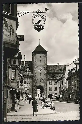AK Villingen / Schwarzwald, Obere Strasse mit Ober-Tor