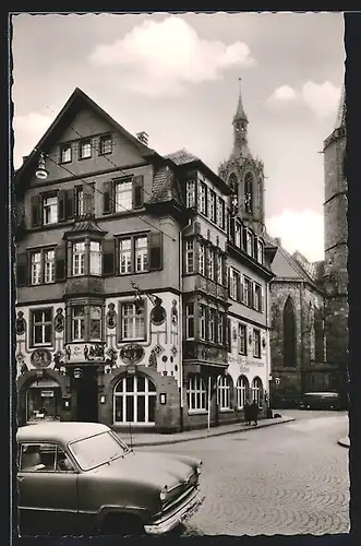 AK Villingen / Schwarzwald, Partie beim Café Raben