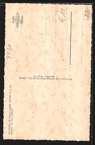 AK Villingen / Schwarzwald, Oberes Tor mit Café Raben