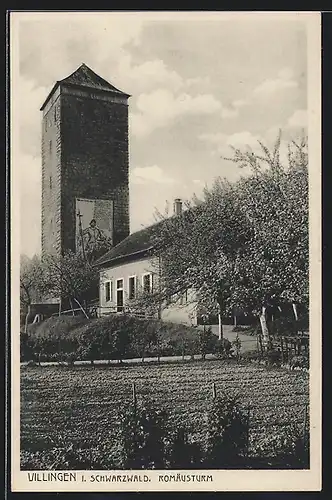 AK Villingen / Schwarzwald, Romäusturm