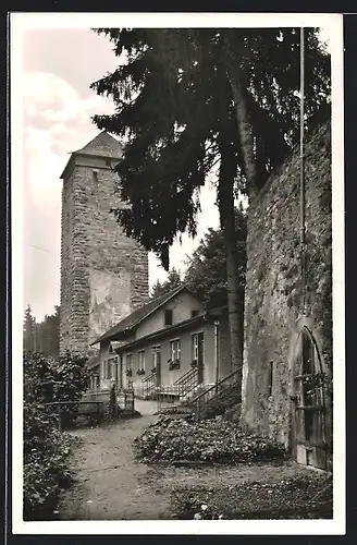 AK Villingen /Schwarzwald, Partie beim Romäusturm