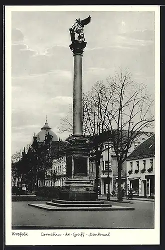 AK Krefeld, Cornelius-de-Greiff-Denkmal