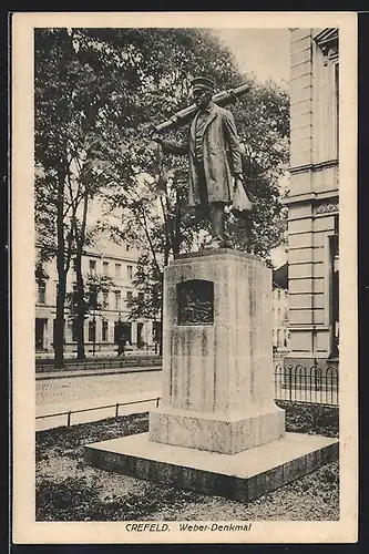 AK Crefeld, Weber-Denkmal