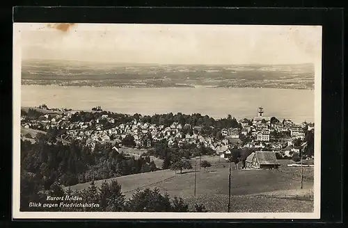 AK Heiden, Ortsansicht mit Blick gegen Friedrichshafen