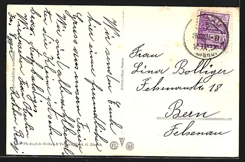 AK Herisau, Ortsansicht mit Säntis