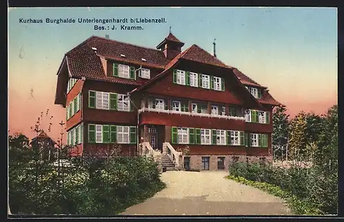 AK Bad Liebenzell, Kurhaus Burghalde Unterlegenhardt