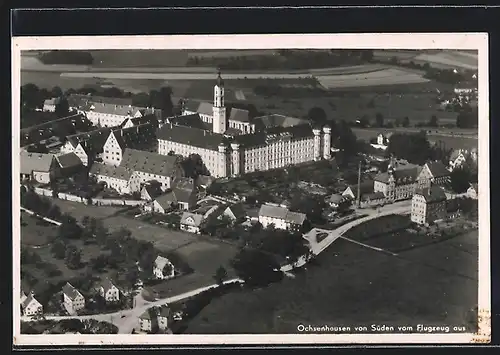 AK Ochsenhausen, Teilansicht von Süden aus dem Flugzeug gesehen