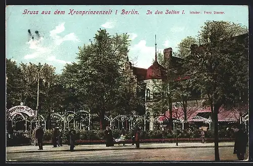 AK Berlin-Tiergarten, Blick zum Kronprinzenzelt 1