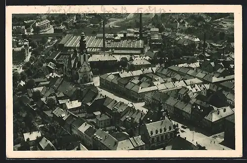 AK Adorf i. Vogtl., Ortsansicht, Fliegeraufnahme