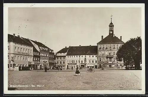 AK Bischofswerda i. Sa., Markt