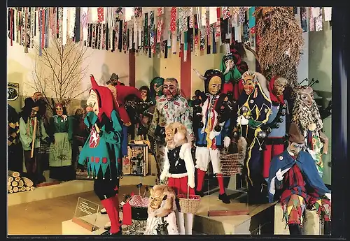 AK Orsingen-Nenzingen, Fasnachtsmuseum Schloss Langenstein, Fasching