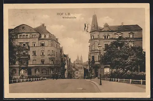 AK Hof i. B., Wörthstrasse