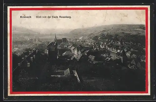 AK Kronach, Blick von der Feste Rosenberg