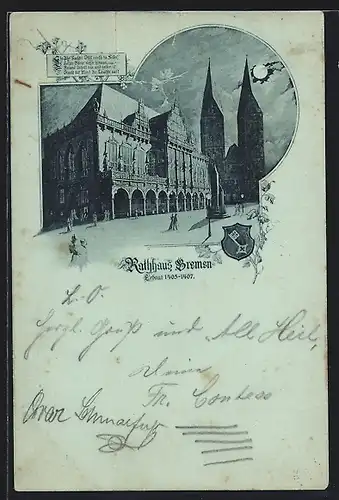Mondschein-AK Bremen, Rathaus