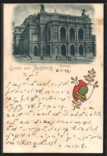AK Augsburg, Theater, Wappen
