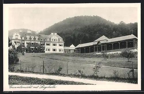 AK Wopfing, Gesamtansicht v. Genesungsheim mit Liegehalle